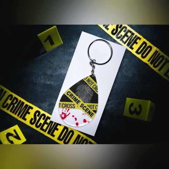 Other - $2 CRIME SCENE KEYCHAIN. NEW. $2 WITH ANY $10 ORDER OR MORE